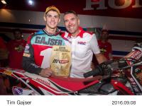 Tim Gajser and Jean-Michel Bayle ? Team HRC Sporting Manager
