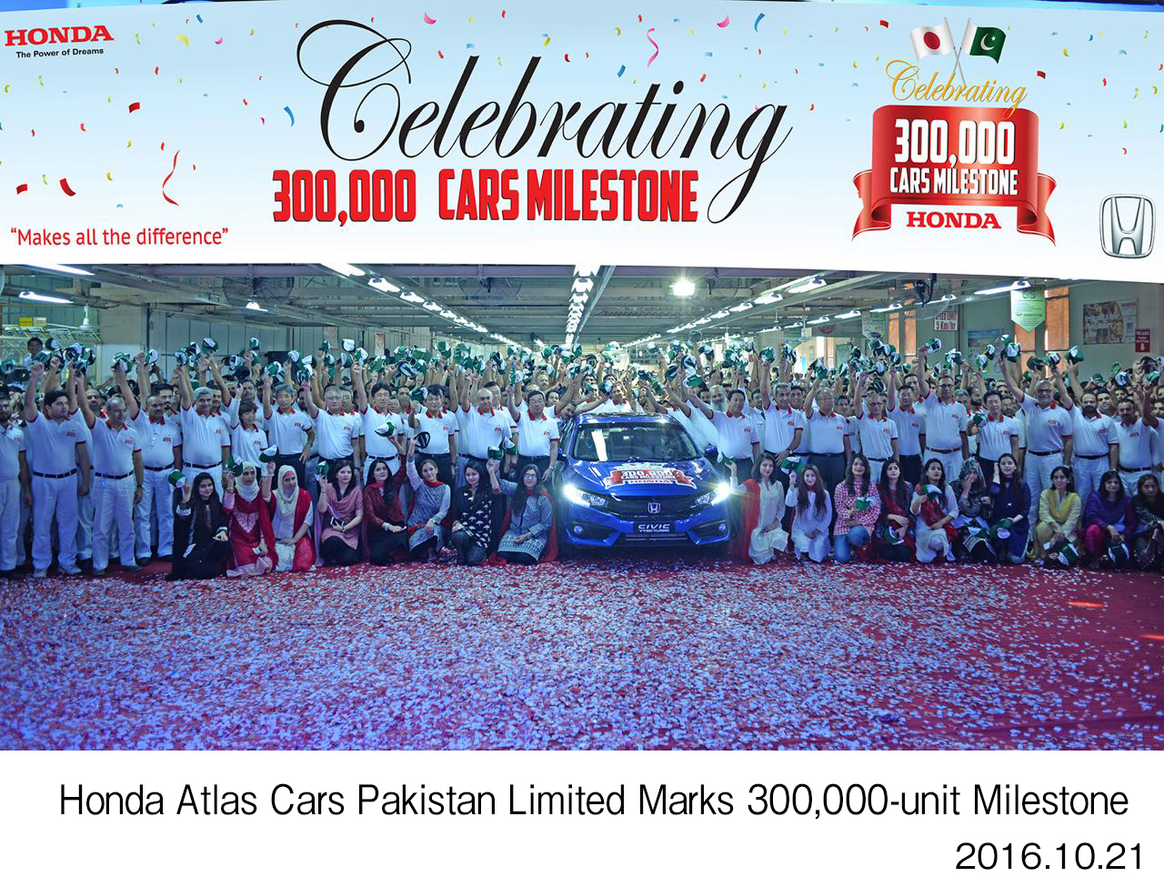 Honda Atlas Cars Pakistan Limited Marks 300,000-unit Milestone | Honda  Global Corporate Website