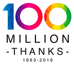 100 MILIION THANKS 1963-2016