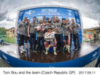 Toni Bou and the team (Czech Republic GP)