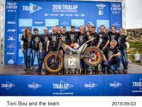 Toni Bou and the team (Great Britain GP)