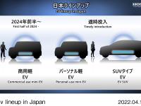EV lineup in Japan 2