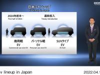 EV lineup in Japan 2 (with presenter)
