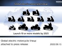 Global electric motorcycle lineup attached to press release