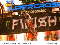 Chase Sexton with CRF450R