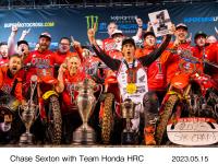 Chase Sexton with Team Honda HRC