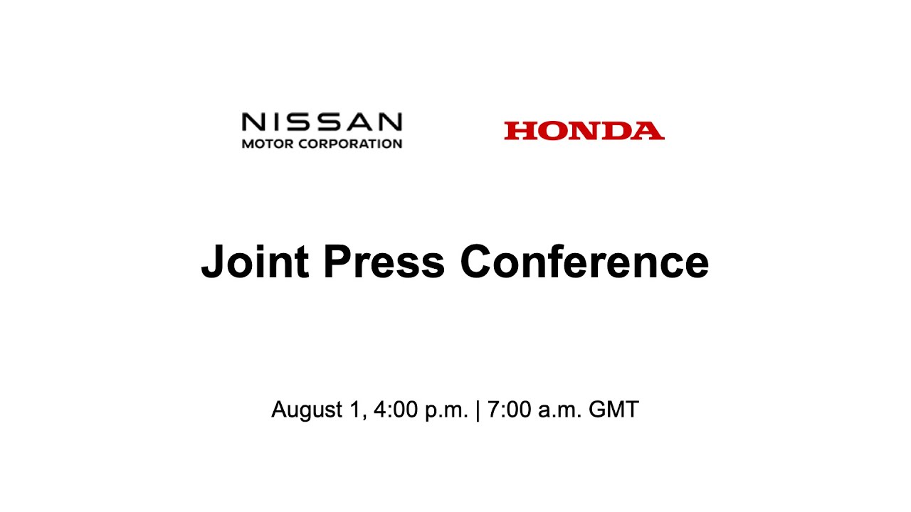 Nissan and Honda joint press conference
