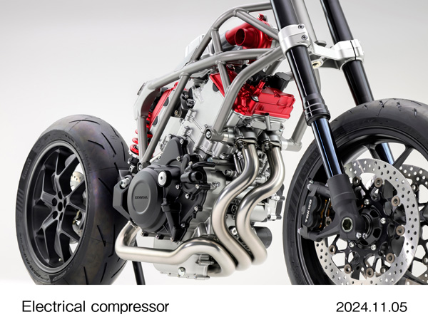 V3 engine with electrical compressor