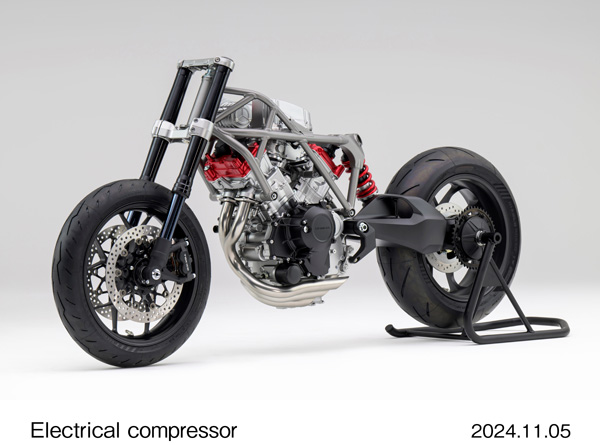 V3 engine with electrical compressor