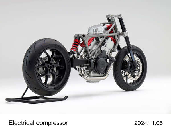 V3 engine with electrical compressor