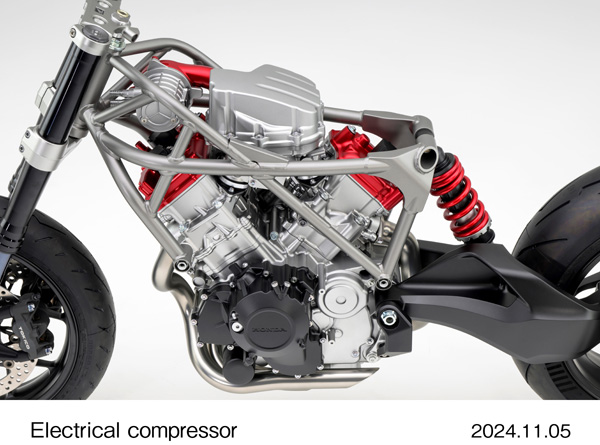 V3 engine with electrical compressor