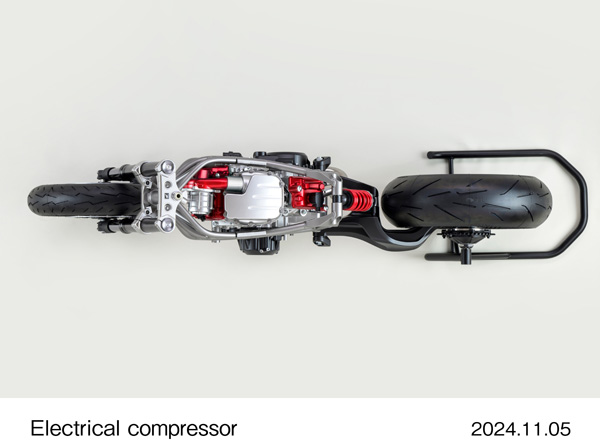 V3 engine with electrical compressor