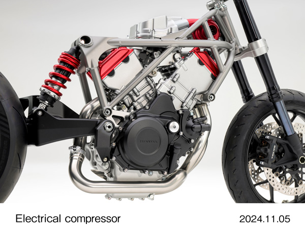 V3 engine with electrical compressor