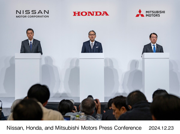 Nissan, Honda, and Mitsubishi Motors Press Conference