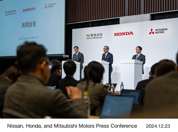 Nissan, Honda, and Mitsubishi Motors Press Conference