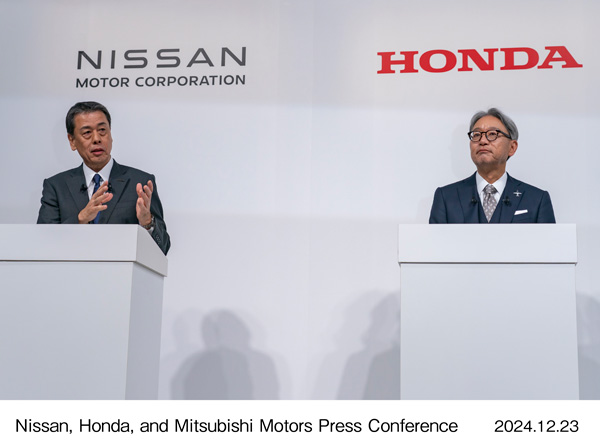 Nissan, Honda, and Mitsubishi Motors Press Conference