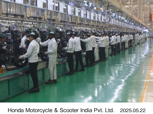 Motorcycle production line in HMSI Fourth Plant