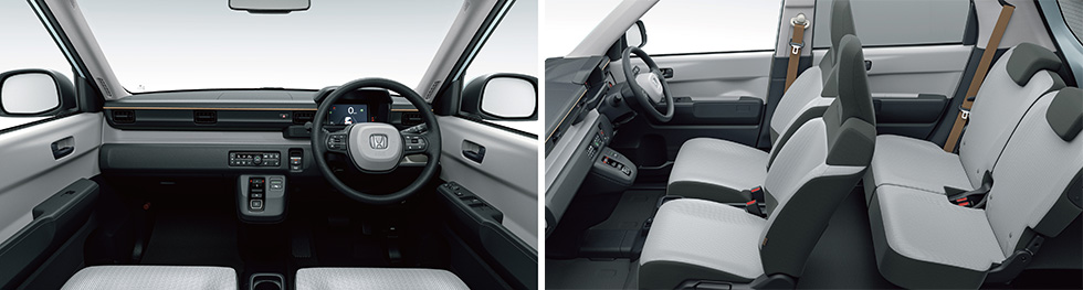 The interior is available in gray only.