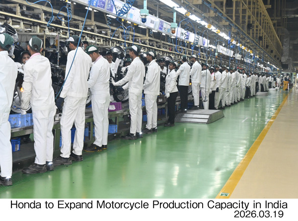 Motorcycle production line in HMSI Second Plant