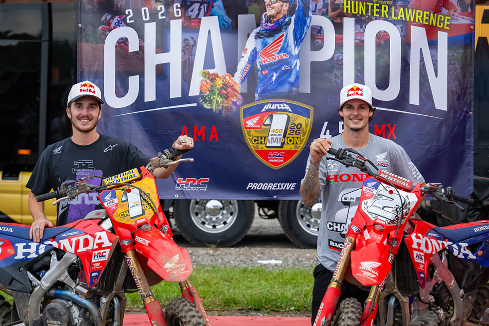 Hunter Lawrence (left) and Jett Lawrence (right)