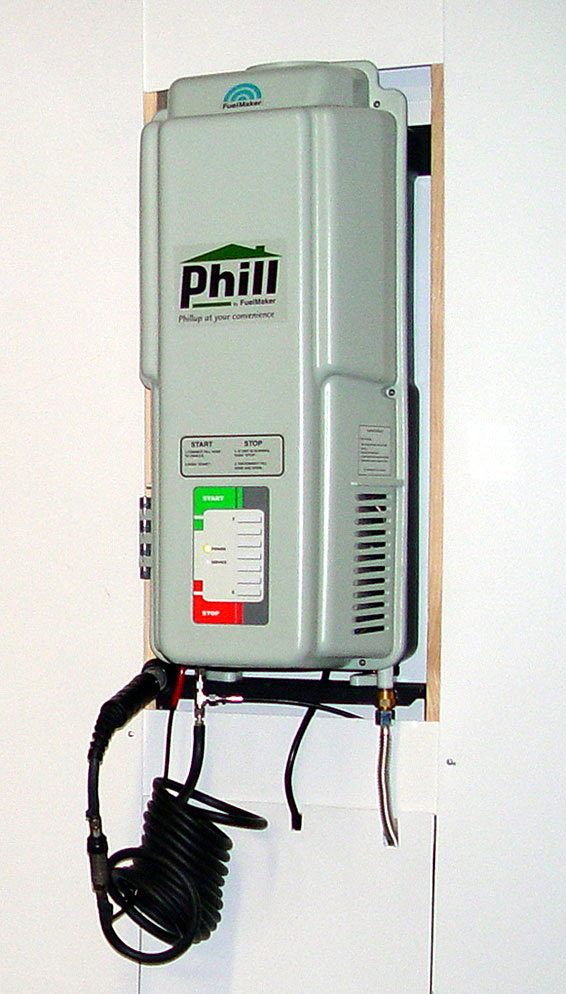 The Fuelmaker 'Phill' home refueling appliance, is expected to be on sale in the U.S. in 2003