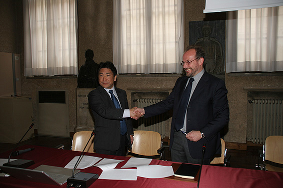 Director Sakuma and Director Prof. Bisazza