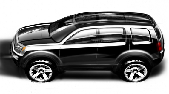 Honda Pilot Prototype Sketch
