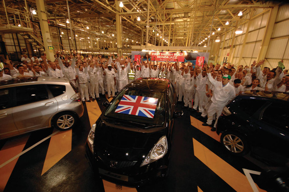 Volume production of the European Jazz starts at Honda in Swindon