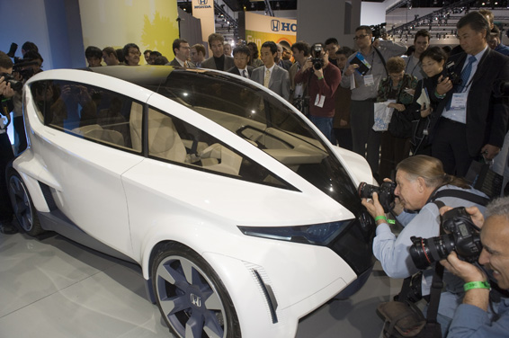 Honda Personal-Neo Urban Transport (P-NUT) design study model shown at the Los Angeles Auto Show 