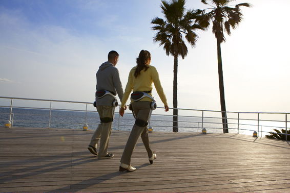 Honda demonstrated its prototype walking assist devices for the first time in the U.S. today. Intended to support walking for the elderly or people with weakened leg muscles, the devices are currently being tested in real-world conditions to evaluate their effectiveness. The company has applied for more than 130 patents for the devices.