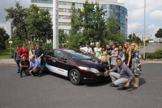 Members of the European Youth Parliament with the FCX Clarity