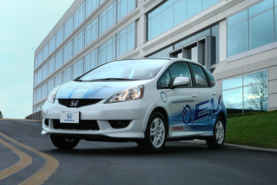Honda launched an Electric Vehicle Demonstration program on December 15, 2010, with the city of Torrance, California, to conduct the first public test drive of a Fit EV prototype (pictured) and an Accord Sedan test vehicle outfitted with a new two-motor plug-in hybrid system.