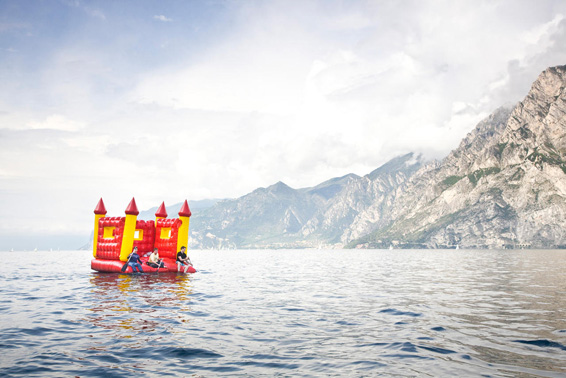 Boys on Lake Garda
