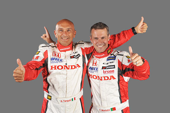Gabriele Tarquini and Tiago Monteiro