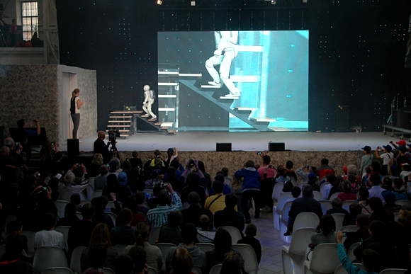 ASIMO attends Bratislava's European Researchers' Night held in the City's Old Market Hall