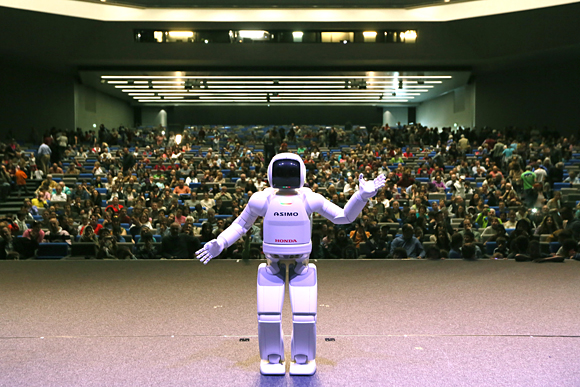 ASIMO visits Lausanne, Switzerland