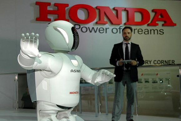 All-New ASIMO wows the crowds at MIAS 2014