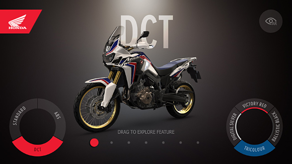 CRF1000L Africa Twin Augmented reality App