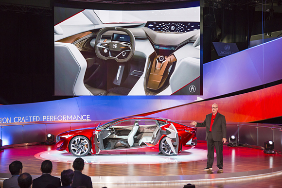 Dave Marek, Acura Global Creative Director, presents the Acura Precision Concept