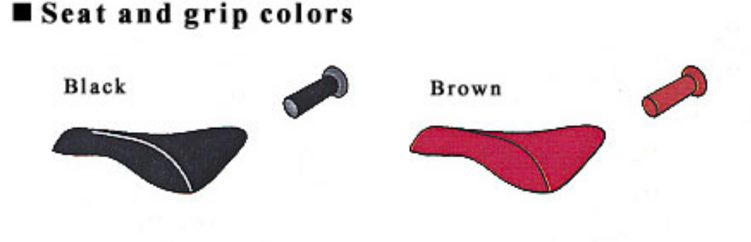 Seat and grip colors