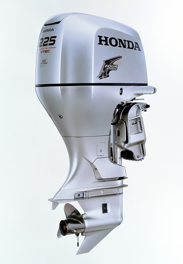 Honda Global  May 28 , 2003 Honda Outboards Certified by the Fishing Boat  and System Engineering Association of Japan as the Industry's First-ever  Environment Preserving Gasoline Outboard Motors