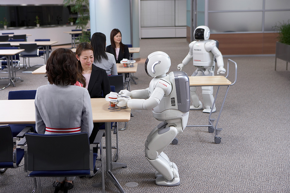 Honda Develops Intelligence Technologies Enabling Multiple ASIMO Robots to Work Together in Coordination