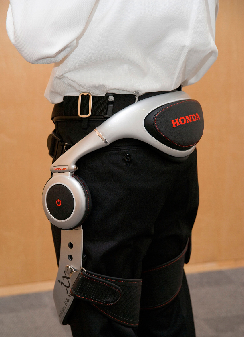 The walking assist device in use.