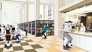 UNI-CUBs in a library (artist's impression)
