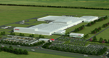 Rendering of HAB new automobile plant