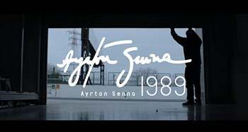 The short film image of the "Sound of Honda / Ayrton Senna 1989"