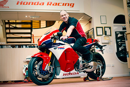 World's first customer delivery of the Honda RC213V-S takes place at Honda's UK racing headquarters