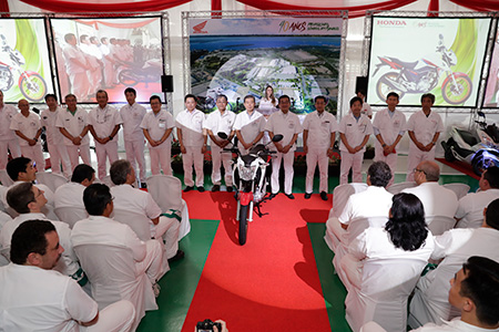 Honda Holds Ceremony to Commemorate the 40th Anniversary of Motorcycle Production in Brazil