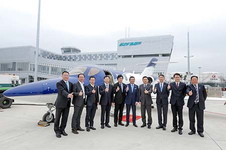 HondaJet China Holds Opening Ceremony At Guangzhou Baiyun International Airport