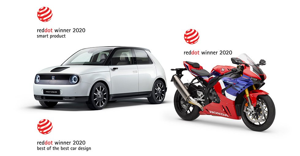 Honda e and CBR1000RR-R FIREBLADE win Design Awards in the “Red Dot Award: Product Design 2020”
- Honda e wins “Red Dot: Best of the Best”
